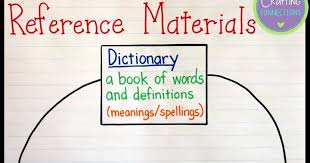 A few weeks ago, i reviewed reference books with second through fifth grade classes. Reference Materials A Freebie Crafting Connections