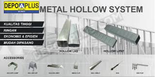 Pada dasarnya pemasangan rangka plafon dari metal furing atau hollow dapat diurai menjadi beberapa langkah yaitu: Metal Hollow System Hollow Galvanis Aplus Depo Aplus