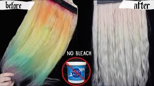 Removing Hair Color No Bleach Baking Soda Youtube Baking soda helps relax hair naturally but does not completely straighten it.