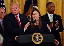 WATCH: Sarah Huckabee Sanders speaks about leaving the White House | PBS  NewsHour