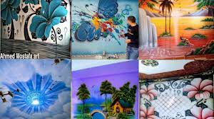 رسومات حوائط كوكتيل من أحدث الرسومات الجداريه 2020 youtube home decor tapestry decor