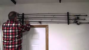 Diy overhead fishing rod storage. How To Mount Fishing Rod Racks Youtube