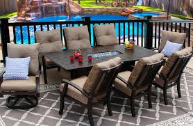 Check spelling or type a new query. Barbados Cushion Aluminum Outdoor Patio 9pc Set 2 Swivel Rocker 6 Dining Chair 47 X 90 Rect Firetable Series 4000 With Walnut Brown Cushion Antique Bronze Zenpatio