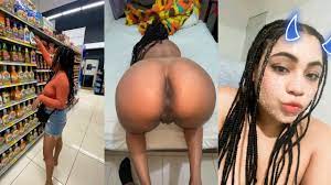 Latin Dominican Girl Caught at the Supermarket 