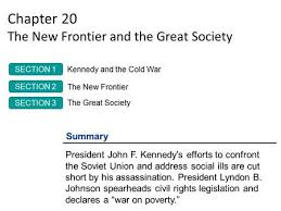 the new frontier and the great society ppt download