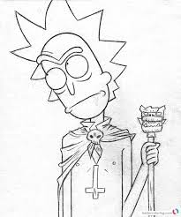 Rick Niccals From Rick And Morty Coloring Pages Free Printable Coloring Pages Rick And Morty Drawing Coloring Books Rick And Morty Poster