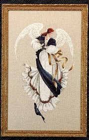 Original cross stitch pattern designs. Lavender And Lace Angel Of Hope Cross Stitch Pattern 123stitch