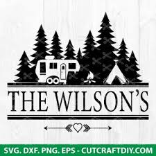 Download Camping Svg Cut File Family Name Svg Mailbox Monogram Svg