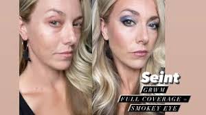 Seint Makeup GRWM Full Coverage + Smokey Eye