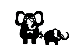 Download Mom Baby Elephant Holding Tails Svg Cut File By Creative Fabrica Crafts Creative Fabrica PSD Mockup Templates