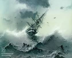 a sinking ship 1854 after the original