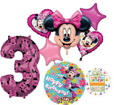 Touch device users, explore by touch or with swipe gestures. Minnie Mouse 3rd Birthday Balloons Novocom Top