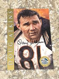 Doug Atkins #81 signed Chicago Bears HOF Signature Series Football Card JSA