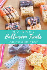 No Bake Halloween Treats Simply Bakings Recipe Kid Friendly Dessert Halloween Treats Easy Halloween Desserts Easy