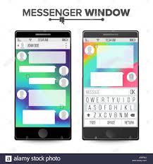 Pick a solid photo background color, choose a simple black or white background, or go with a transparent cutout. Smartphone Isolated On White Background Messenger Fenster Mobile App Fur Das Gesprach Sprechblasen Vektor Illustration Stock Vektorgrafik Alamy