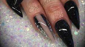 This content is imported from youtube. Acrylic Nails Black Design Set Youtube