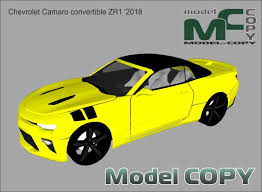 Chevrolet Camaro Convertible Zr1 2018 3d Model Model Copy In 2020 Camaro Convertible Chevrolet Camaro Camaro