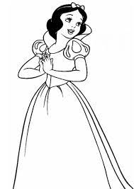 Disney princess coloring printable coloring image. Coloring Pages Printable Snow White Coloring Pages
