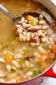 Ham Bean Soup In A Pot Cafedelites Ham Bean Soup Leftoverham In 2020 Ham And Bean Soup Bean Soup Recipes Ham And Beans