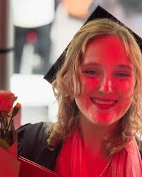 Tess Mankiewicz Davis, the Graduate. Bard College, Class of '25. My  #graditudes for the day included: Being surrounded by friends and family  who have supported and loved Tess since her arrival in