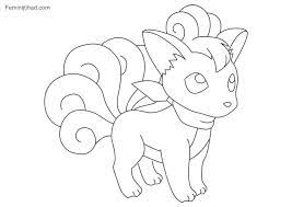 Vulpix is the unevolved form, it evolves into it's first evolution using 50 candy. Printable Pokemon Vulpix Coloring Pages Free Coloring Sheets Coloring Pages Pokemon Coloring Free Coloring Sheets
