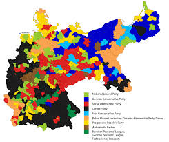 Results Of The German Federal Election 1912 Historical Maps Map Old Maps
