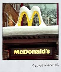 Snowy Golden Arches Mcdonald S Sweden Goldenarches Snow Mcdonalds Sweden Mcdonaldssweden Mcdonalds Around The Worlds World