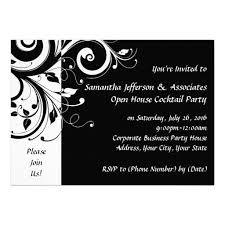 Black And White Party Invitations Templates Black And White Swirl Corporate Party Invitation Corporate Party Invitation Corporate Party Party Invitations