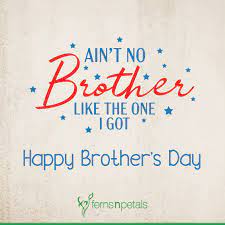 May god love and care you, as you did for me. 80 Happy Brother S Day Quotes Wishes N Messages Ferns N Petals