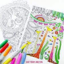 Free printable grown up coloring pages. Birds And Giraffes Coloring Pages For Grown Ups Easy Peasy And Fun