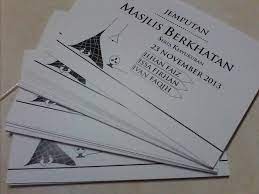 Kami sediakan beberapa contoh yang menarik untuk anda jadikan sebagai inspirasi. Kad Jemputan Majlis Berkhatan Material Design N Printing Facebook