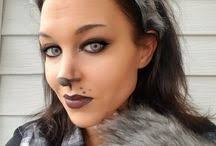 Cute wolf face paint More