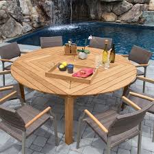 Snowdon Table With Valencia Chairs In Mocha Large Round Dining Table Extension Dining Table Round Outdoor Table
