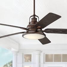 60 Wind And Sea Bronze Finish Led Outdoor Ceiling Fan 24j52 Lamps Plus Outdoor Ceiling Fans Ceiling Fan Ceiling Fan With Light