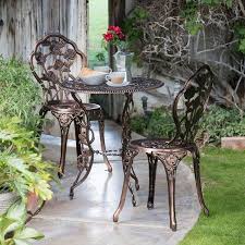 Oakland Living Rose Patio Bistro Set Walmart Com Bistro Patio Set Outdoor Patio Furniture Sets Outdoor Bistro Table Sets