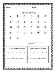 Letters on the task have been randomized. Letter Identification And Letter Sound Test By Joyful In First Tpt