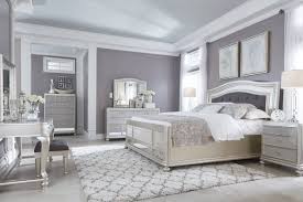 Coralayne Queen Panel Bed Silver Bedroom Silver Bedroom Furniture Remodel Bedroom
