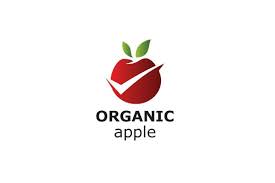 Organic Apple Logo Apple Logo Vector Logo Fruit Logo