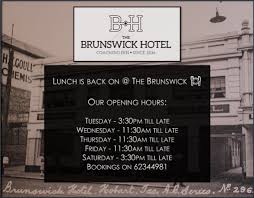 Located up the lane from the brunswick hotel. The Brunswick Hotel Photos Facebook