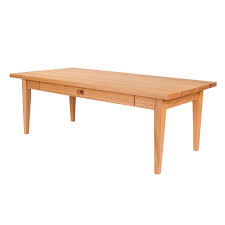 These solid wood tables come in many styles and can be customized with your choice of wood and stain. Classic Shaker Coffee Table Vermont Woods Studios