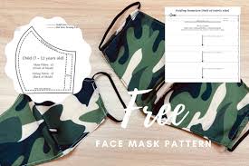 There are lots of design ideas of how to make a face mask. Printable 3d Face Mask Patterns Olson Pleated Sewing Guide Pdf Beadnova