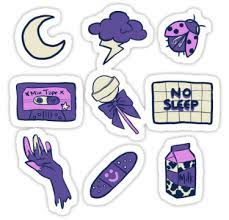 Buy 10, get 50% off! Grunge Aesthetic Purple Sticker By Tony Reed Coloring Stickers Music Stickers Cute Stickers