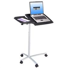Made of mdf with pvc laminate finished in graphite large surface tilts and has a ridge to keep laptop from sliding off Mobile Laptop Carts Brendi