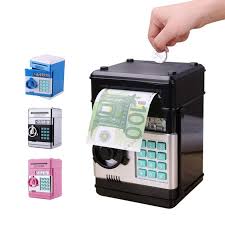 Electronic Piggy Bank For Children Mcnitols In 2020 Piggy Bank Money Saving Box Kids Saving Money