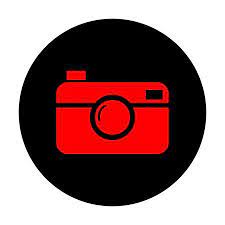 Digital Photo Camera Icon Red Vector Icon On Black Flat Circle Camera Icon Digital Camera Photo Iphone Wallpaper Images
