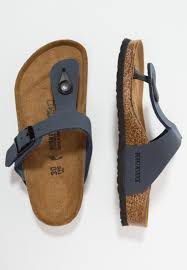 Un large choix à portée de main ! Birkenstock Gizeh Zehentrenner Navy Dunkelblau Zalando De