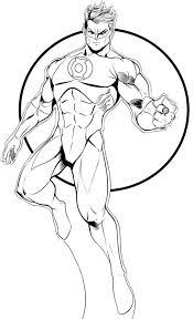 green lantern flying in the sky coloring page coloriage dessins marvel art spiderman de loup mythique