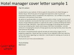 Check spelling or type a new query. Hotel Manager Cover Letter