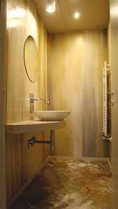 Bagno In Resina Decorata Rame Oro E Argento In Polvere Pavimento E Pareti Bagni In Resina Bagno Decorazioni