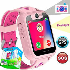 Kids Smartwatch For Boys Girls Amgur Lbs Gps Tracker For Kids Watch Phone With Sos Two Way Call Voice Chat Remote Camer Best Kids Watches Smart Watch Gps Watch
